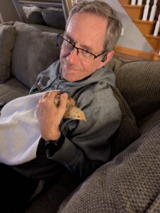 MIke with chick
