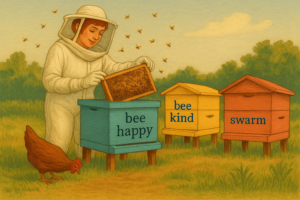 woman beekeeping
